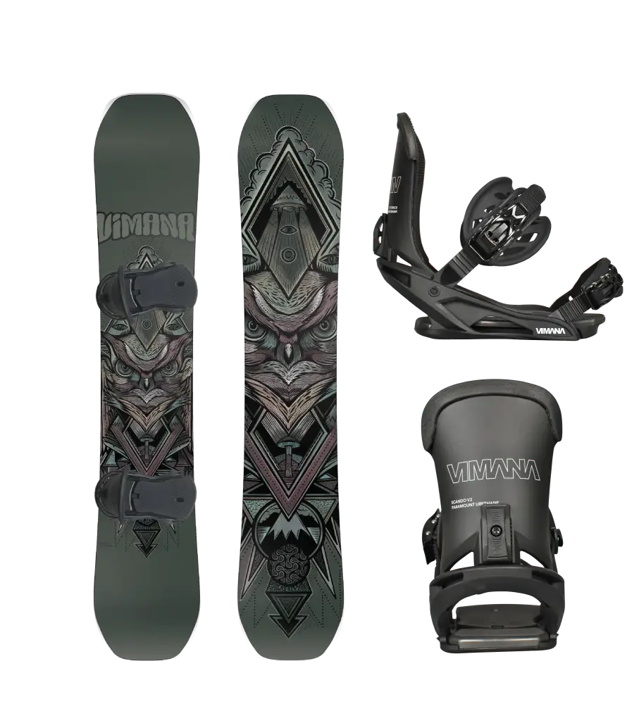 The Vufo 2025 Pakke Black / 150Cm Small(36-39) Snowboard