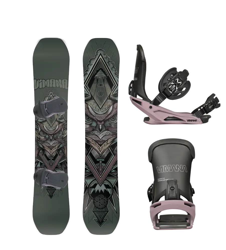 The Vufo 2025 Pakke Purple / 150Cm Small(36-39) Snowboard